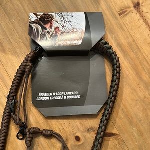 Braided 8 loop lanyard